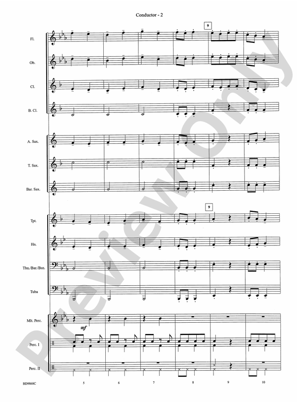 Trepak from The Nutcracker - Concert Band Conductor Score & Parts (Digital Download)