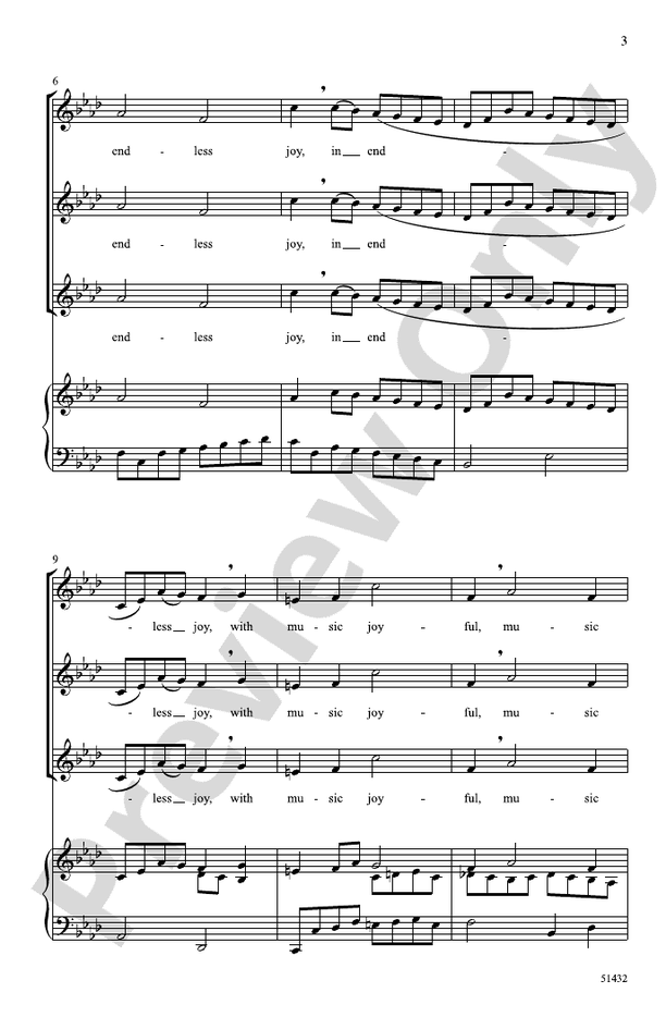 Boyce Canon - SSA Choral Octavo (Digital Download)