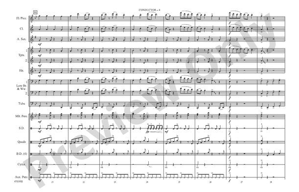 Shape of You – Marching Band Conductor Score & Parts (Digital Download)