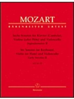 6 Sonatas K 10 To 15 Fl(vln)/Vc/Pno - Wolfgang Amadeus Mozart - Flute|Violin Barenreiter