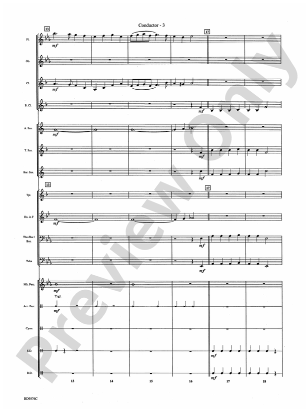 Christmas Bits & Pieces (based on Favorite Traditional Carols) - Concert Band Conductor Score & Parts (Digital Download)