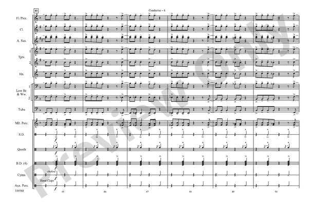Addicted to Love – Marching Band Conductor Score & Parts (Digital Download)
