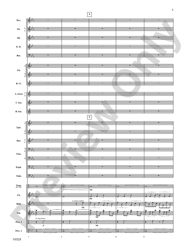 How Sweet the Sound – Concert Band Conductor Score & Parts (Digital Download)