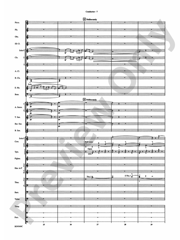 Jericho - Concert Band Conductor Score & Parts (Digital Download)