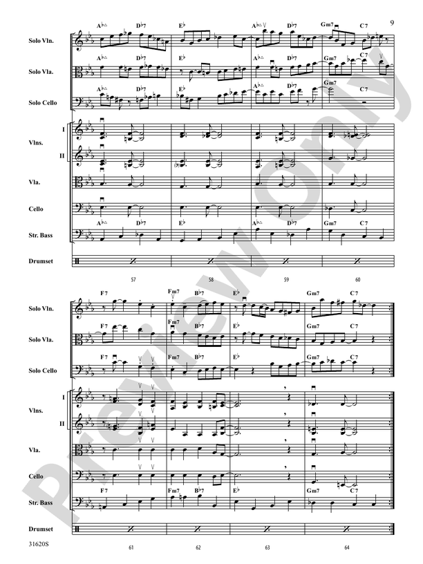 Li'l Darlin' - String Orchestra Conductor Score & Parts (Digital Download)