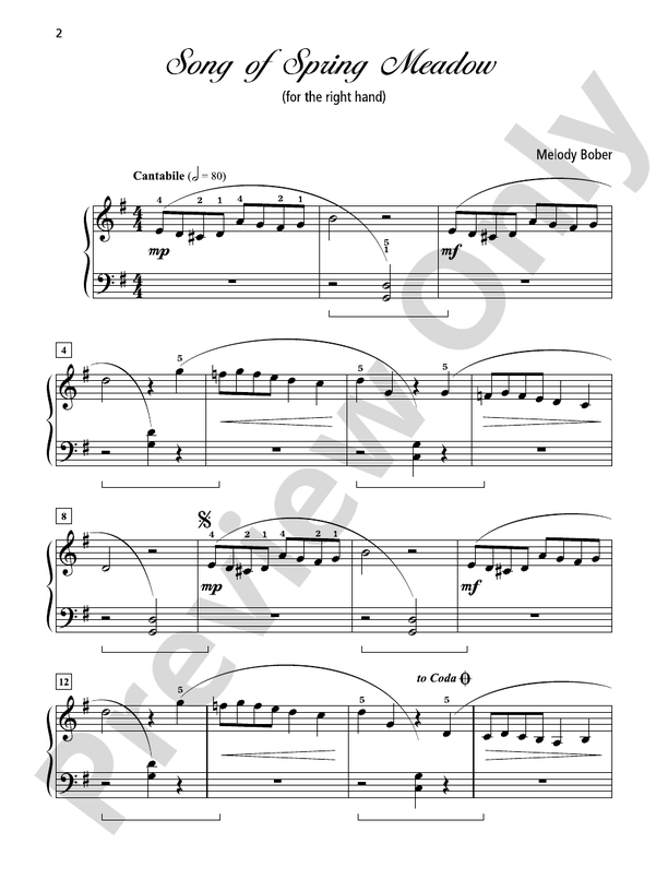 Grand One-Hand Solos for Piano, Book 4: 8 Early Intermediate Pieces for Right or Left Hand Alone - Piano Solo (Digital Download)