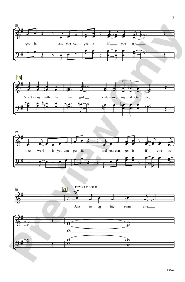 A Gershwin Jazz Trio - SATB, a cappella Choral Octavo (Digital Download)