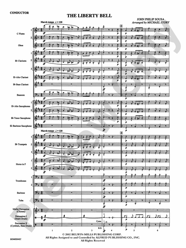 The Liberty Bell - Concert Band Conductor Score & Parts (Digital Download)