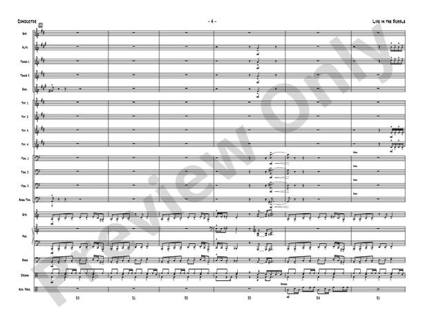 Life in the Bubble - Jazz Ensemble Conductor Score & Parts(Digital Download)
