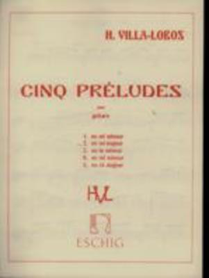 Prelude N 2 En Mi Extrait De Cinq Preludes - Heitor Villa-Lobos - Classical Guitar Max Eschig Guitar Solo