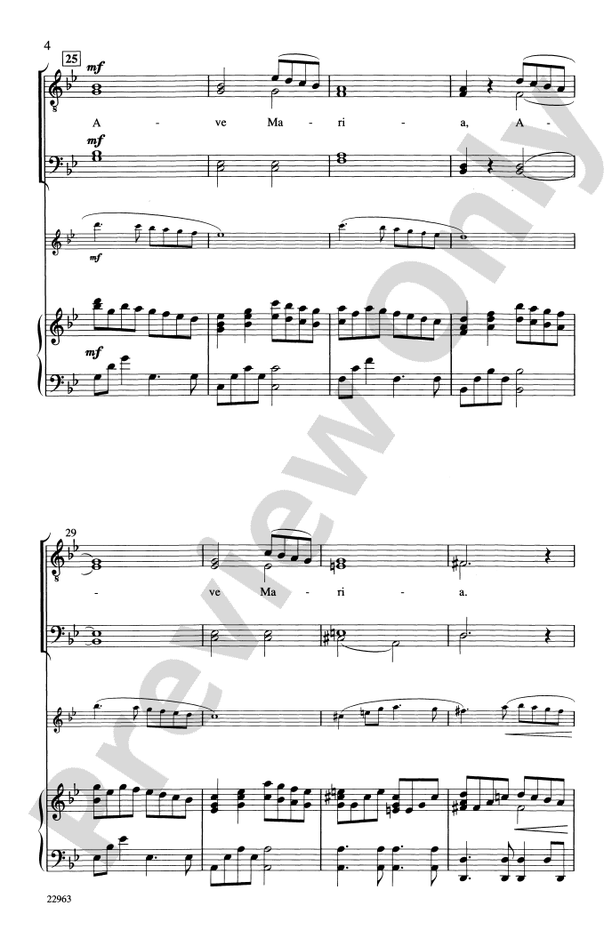 Ave Maria - Arr. Patrick M. Liebergen – TTBB Choral Octavo (Digital Download)