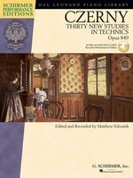 Czerny - 30 New Studies in Technics Op849 - Piano Solo/CD Schirmer