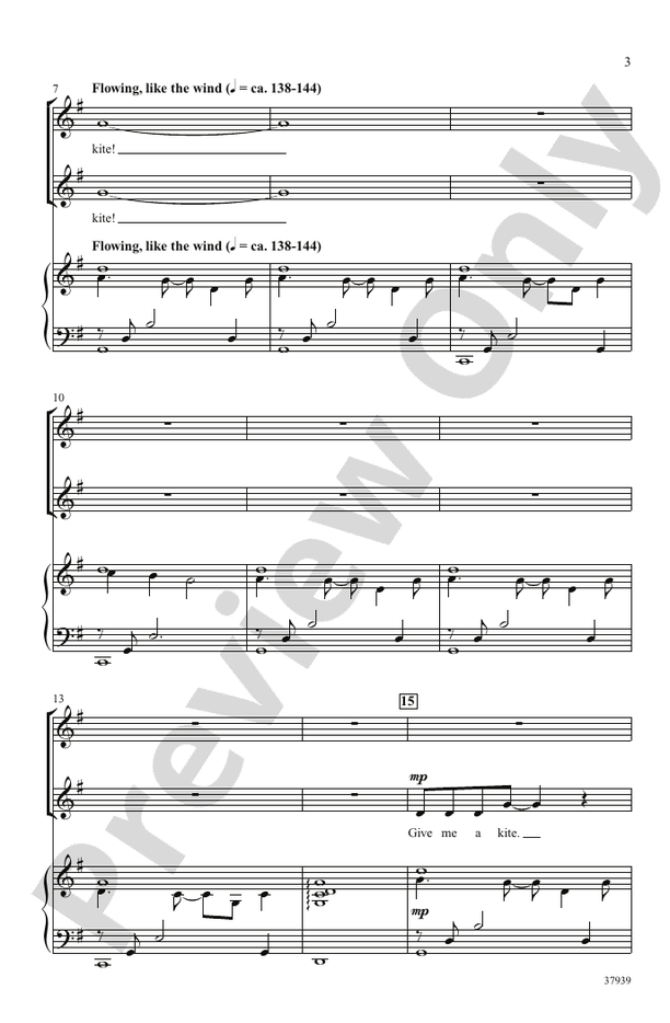 Give Me a Kite – 2-Part Choral Octavo (Digital Download)