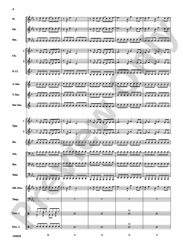 Kissin' U - Concert Band Conductor Score & Parts (Digital Download)