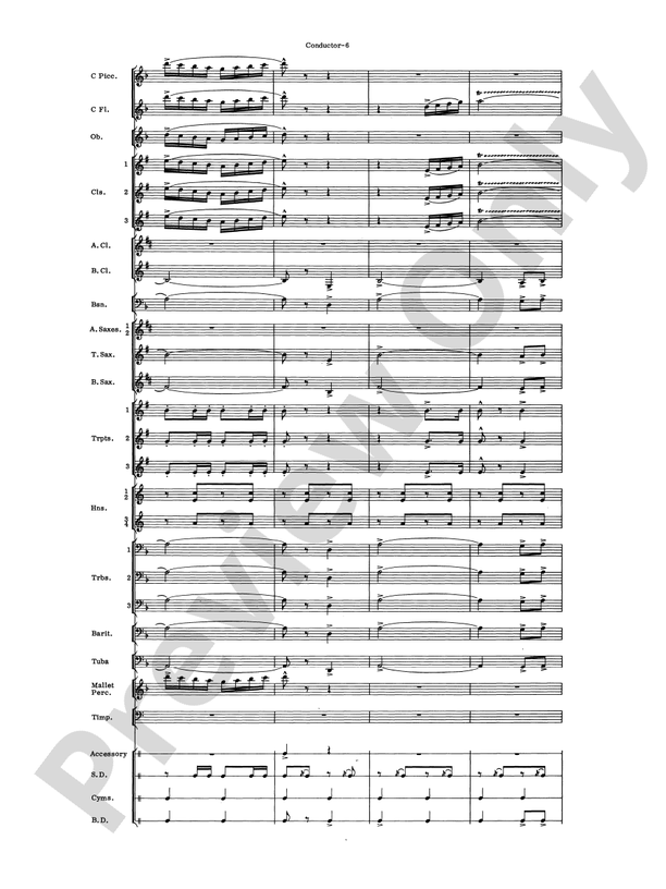 El Aguila de Oro - Concert Band Conductor Score & Parts (Digital Download)
