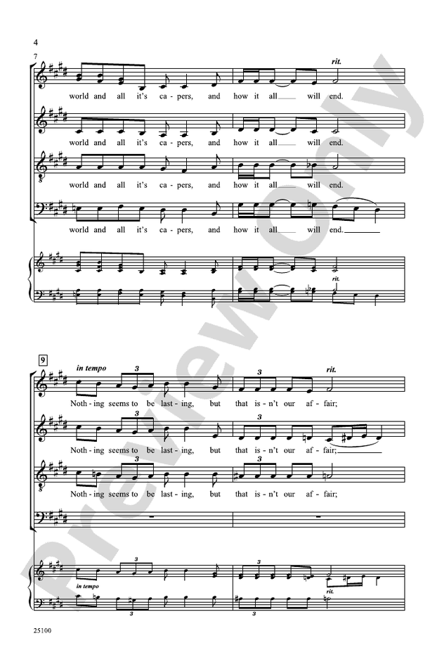 Love Is Here to Stay – SATB, a cappella Choral Octavo (Digital Download)