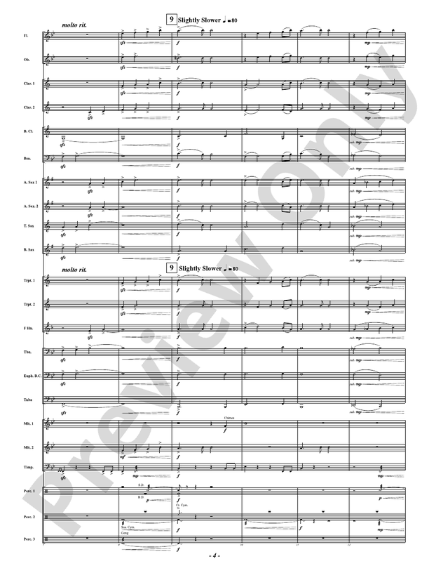 Unconquered Soul - Concert Band Conductor Score & Parts (Digital Download)