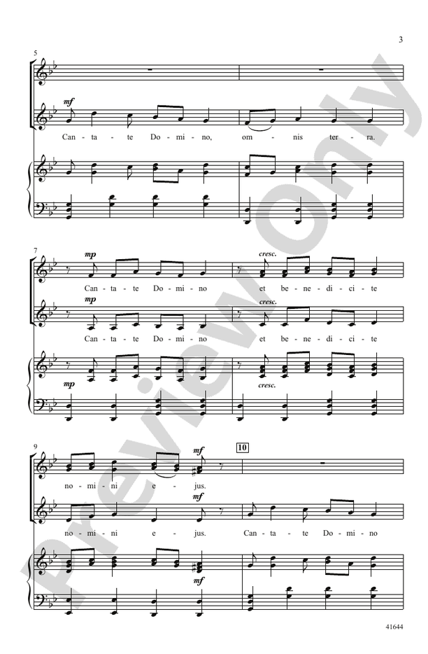 Cantate Domino – SSA Choral Octavo (Digital Download)