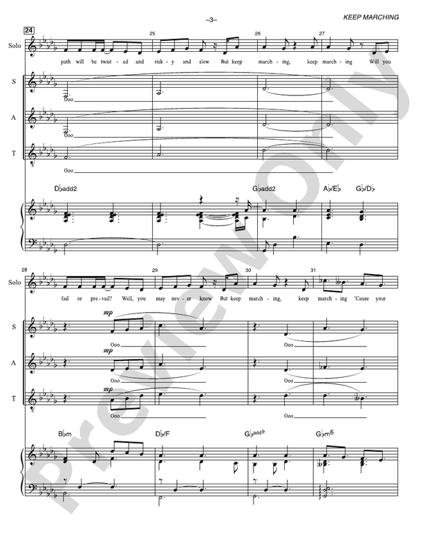 Keep Marching - SAT Choral Octavo (Digital Download)