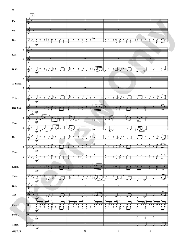 HIGH HOPES/PCB - Concert Band Conductor Score & Parts (Digital Download)
