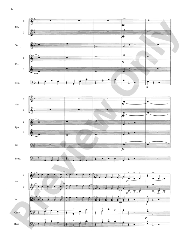 Mozart's Symphony No. 25 in G Minor, 1st & 2nd Movements – Full Orchestra Conductor Score & Parts (Digital Download)