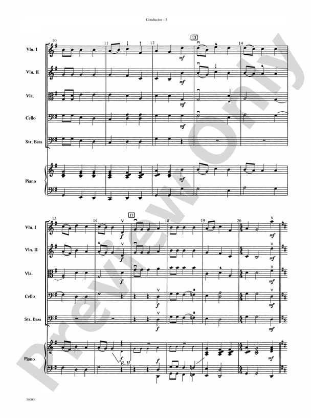 Classics for a Traditional Christmas, Level 2 – String Orchestra Conductor Score & Parts (Digital Download)