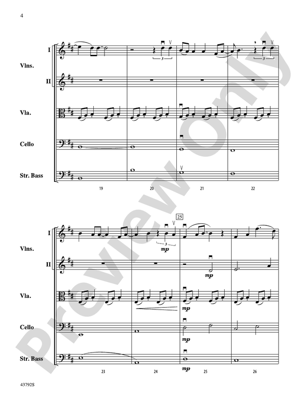 I Don't Want to Miss a Thing – String Orchestra Conductor Score & Parts (Digital Download)