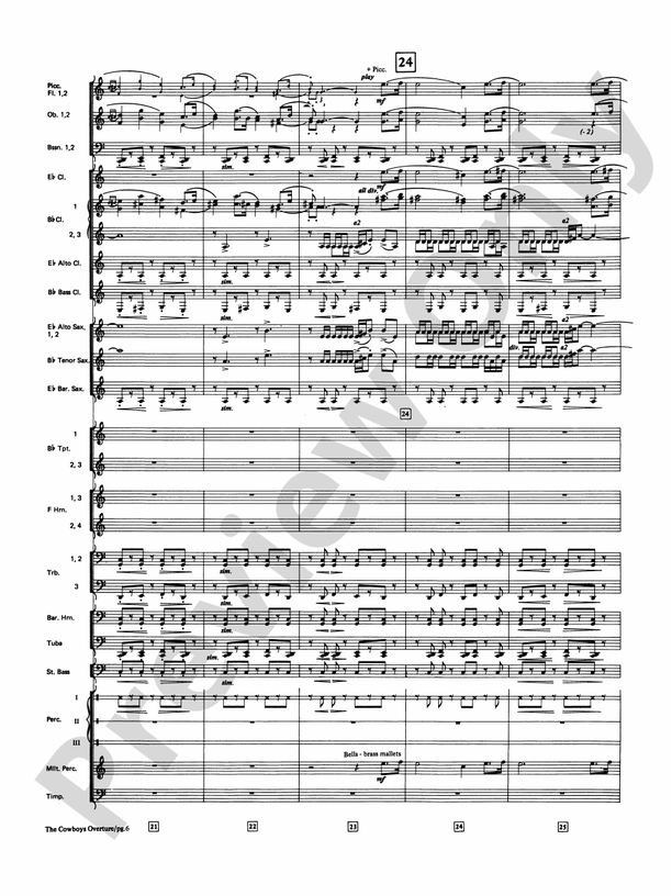 The Cowboys (Grade 4) - Concert Band Conductor Score & Parts (Digital Download)