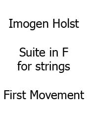 Suite In F for Strings (First Movement) - String Ensemble Full Score (Digital Download)