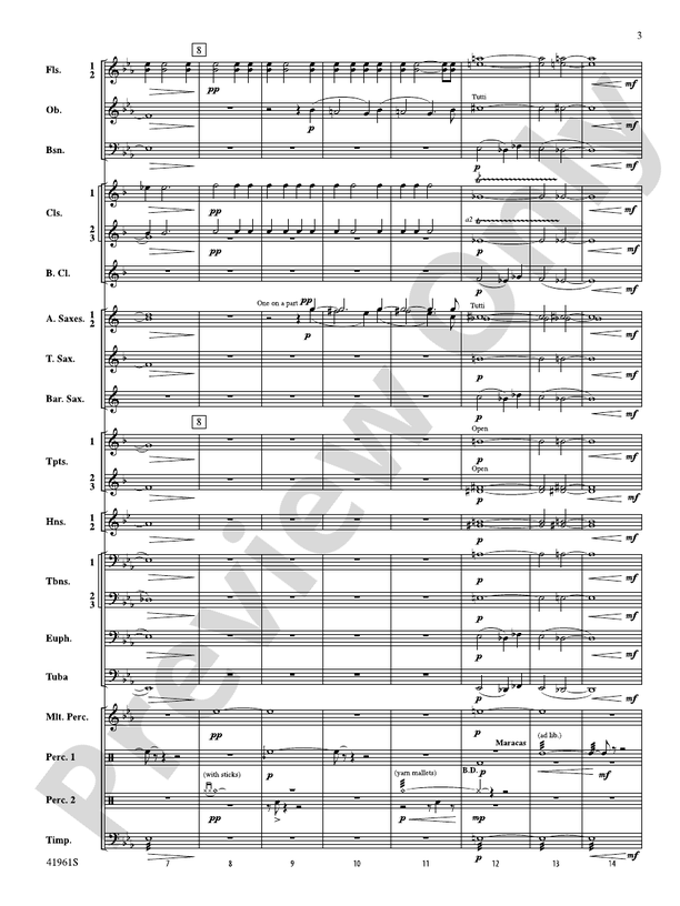Aquatica - Concert Band Conductor Score & Parts (Digital Download)