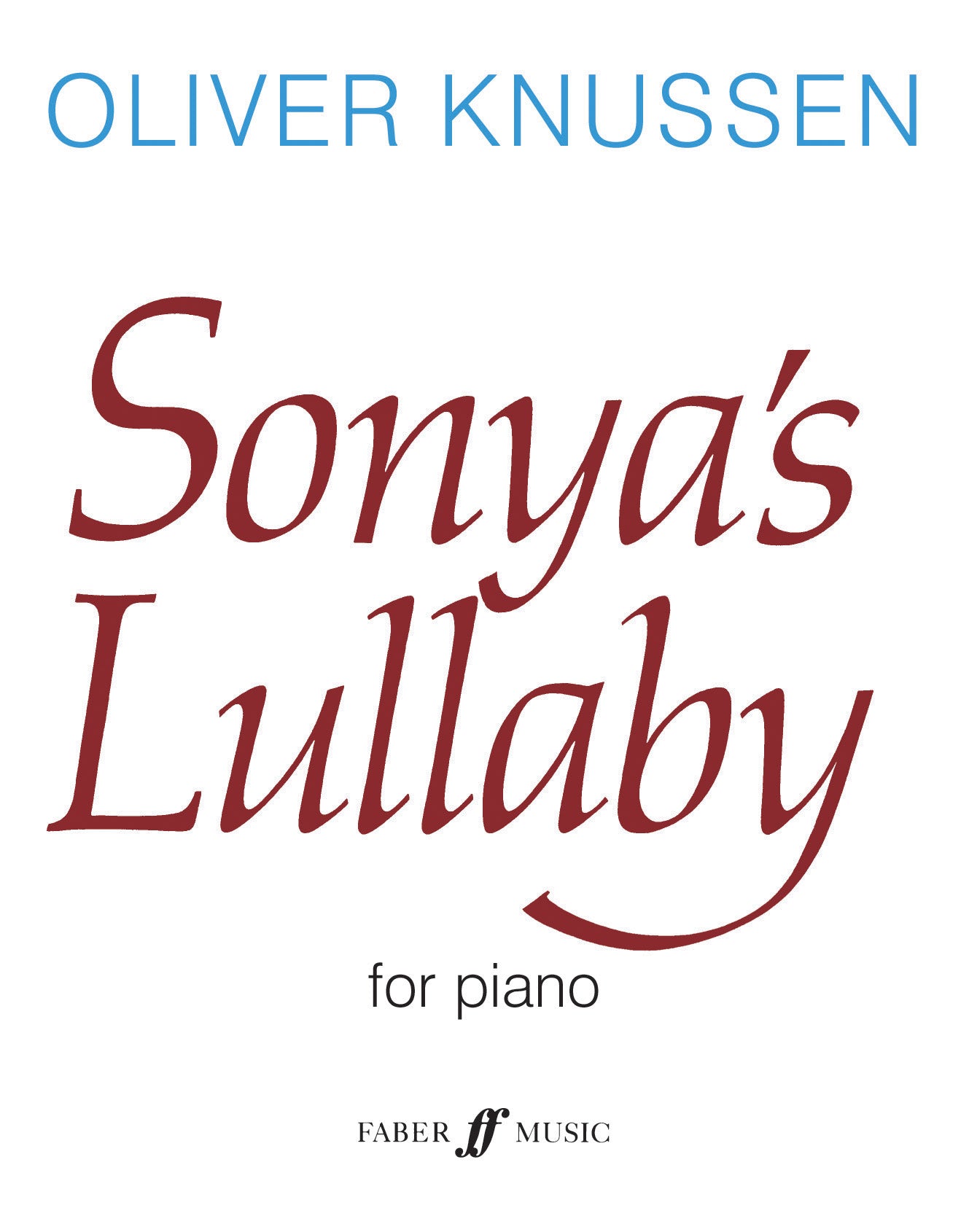 Sonya's Lullaby Op.16 - Piano Solo (Digital Download)