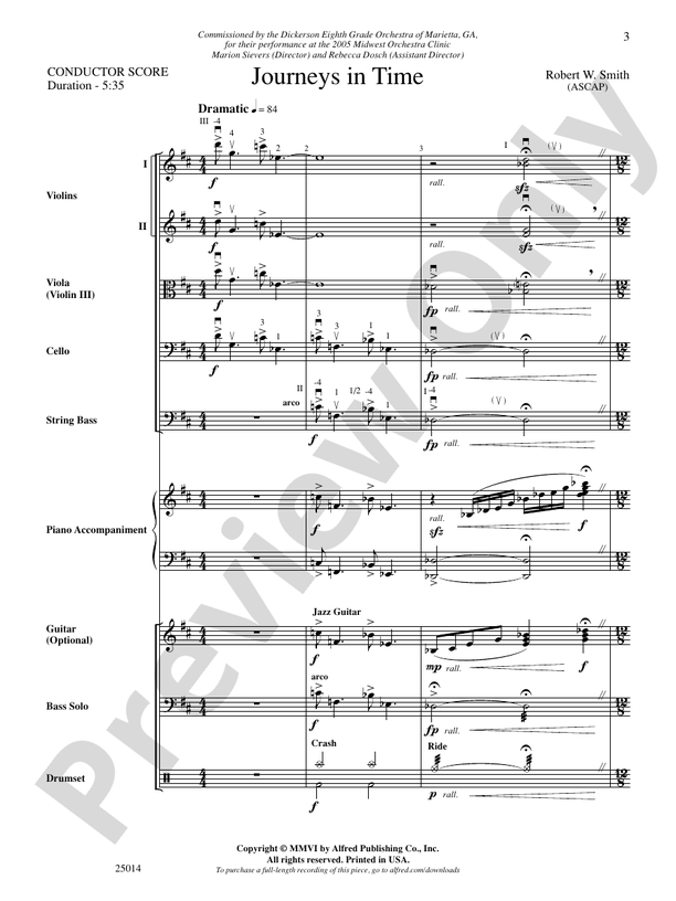 Journeys in Time – String Orchestra Conductor Score & Parts (Digital Download)