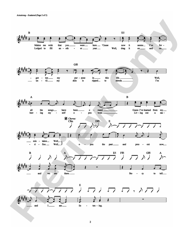 Scattered - Guitar TAB (Digital Download)