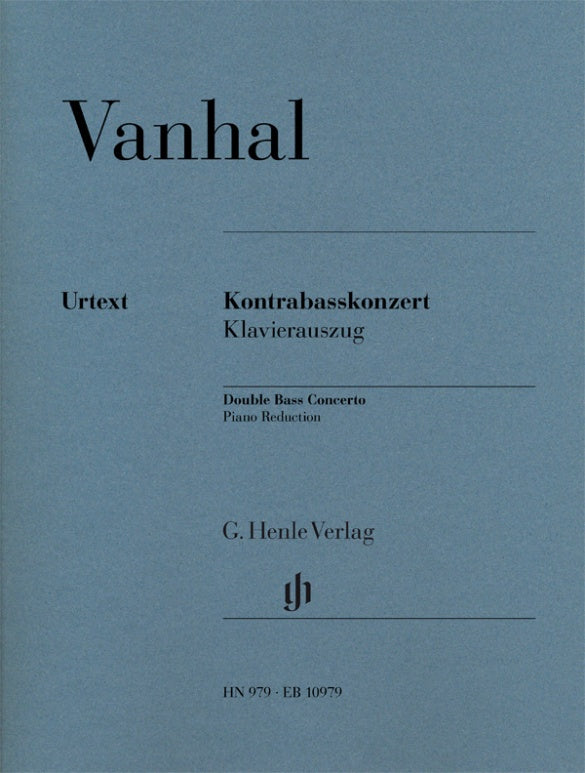 Vanhal - Double Bass Concerto - Double Bass/Piano Accompaniment Henle HN979