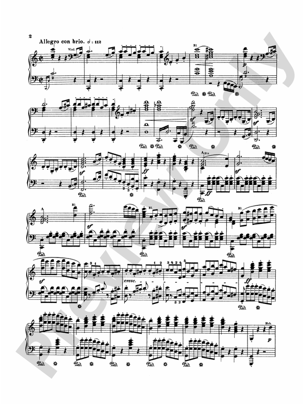 Beethoven - Symphonies (Nos. 1-5) (Arr. Franz Liszt) - Piano Solo (Digital Download)