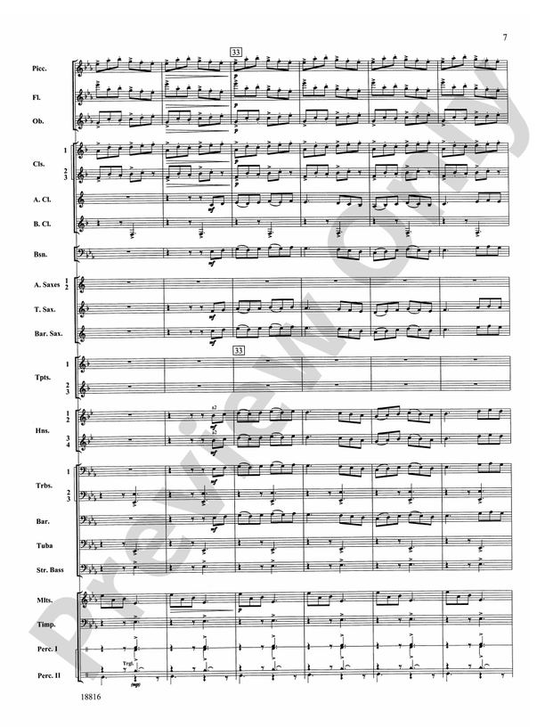 Canarios Fantasia - Concert Band Conductor Score & Parts (Digital Download)