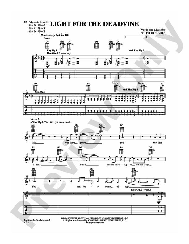 Light for the Deadvine - Guitar TAB (Digital Download)