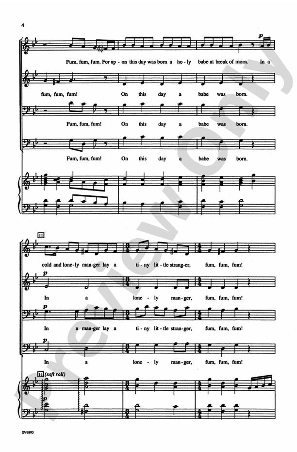 Fum, Fum, Fum / Pat-A-Pan – 3-Part Mixed Choral Octavo (Digital Download)