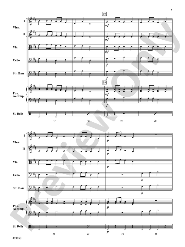 Pizzicato Holidays - String Orchestra Conductor Score & Parts (Digital Download)