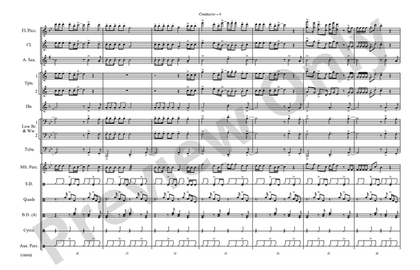 Party in the U.S.A. – Marching Band Conductor Score & Parts (Digital Download)