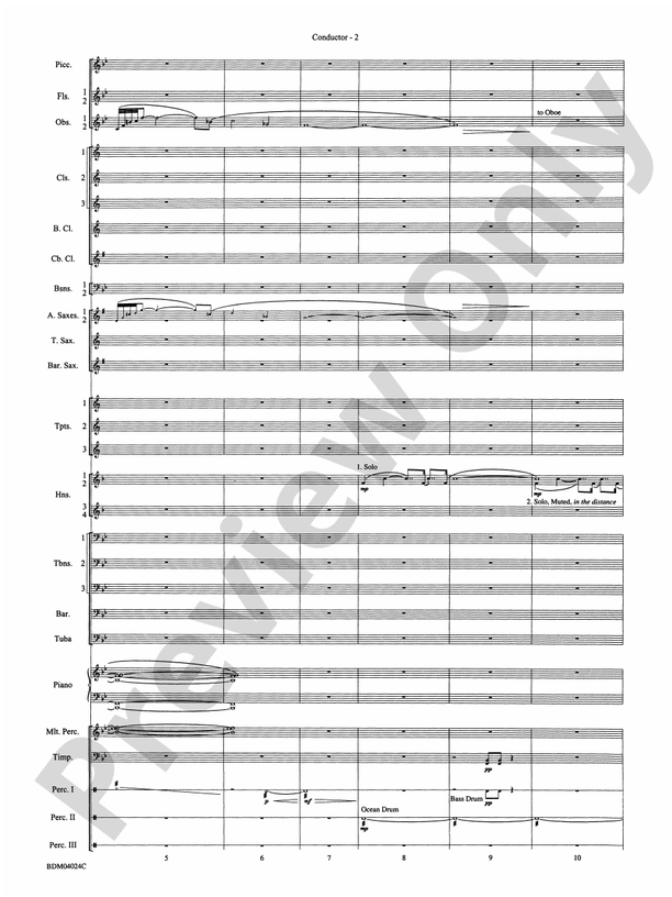 Ithaca (from The Odyssey (Symphony No. 2)) - Concert Band Conductor Score & Parts (Digital Download)