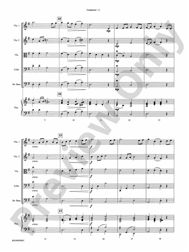 Dance Suite for Strings (I. Allemande, II. Sarabande, III. Gigue) – String Orchestra Conductor Score & Parts (Digital Download)