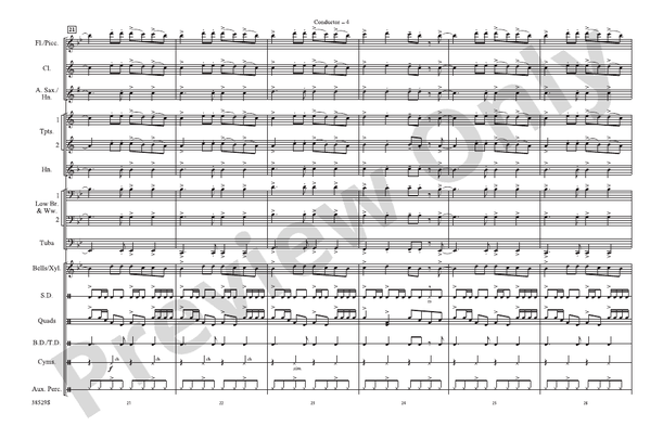 Last Friday Night (T.G.I.F.) – Marching Band Conductor Score & Parts (Digital Download)