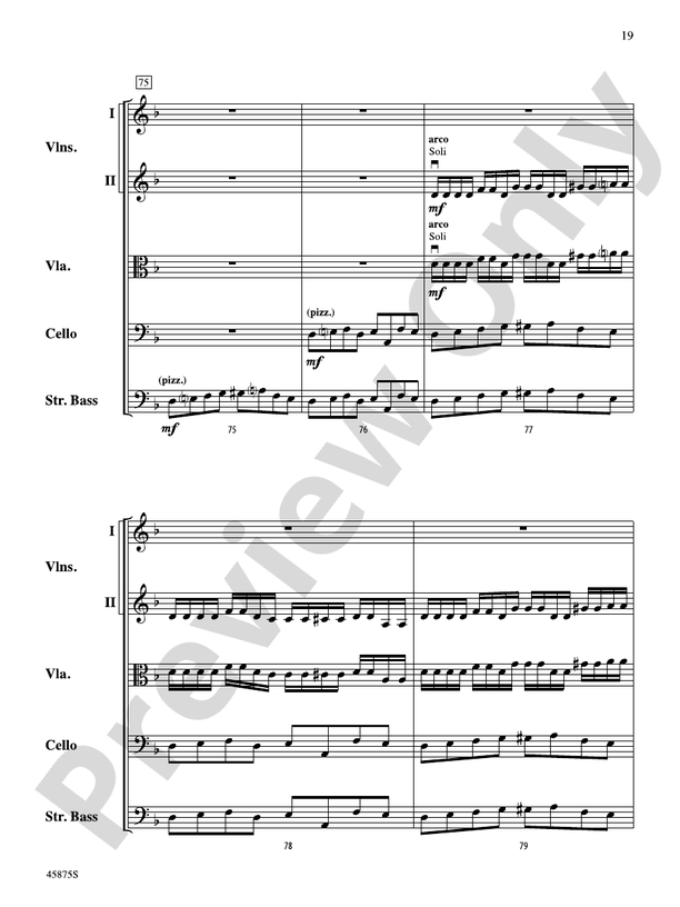 Swamp Thang - String Orchestra Conductor Score & Parts (Digital Download)
