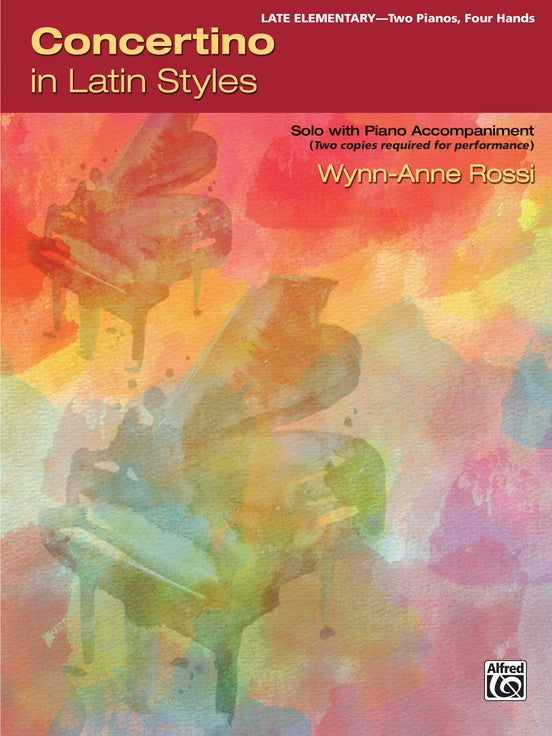 Concertino in Latin Styles: Solo with Piano Accompaniment - TWO copies required - 2 Pianos, 4 Hands (Digital Download)
