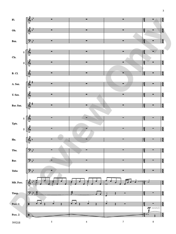 All Through the Night - Concert Band Conductor Score & Parts (Digital Download)