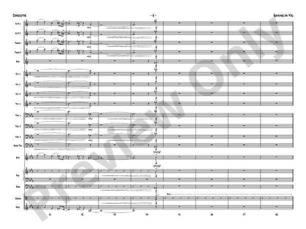 Gaining On You - Jazz Ensemble Conductor Score & Parts(Digital Download)