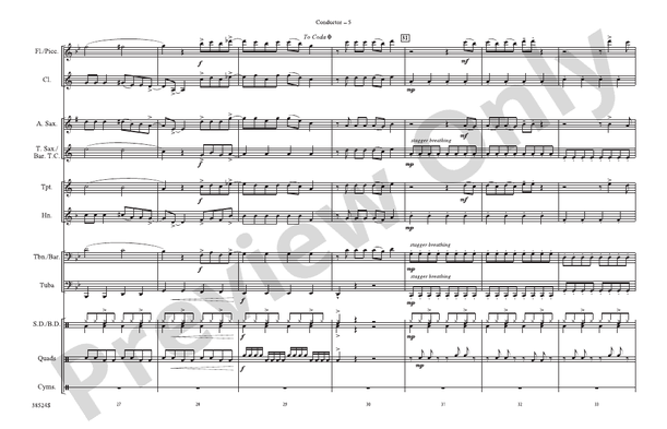 Grenade – Marching Band Conductor Score & Parts (Digital Download)