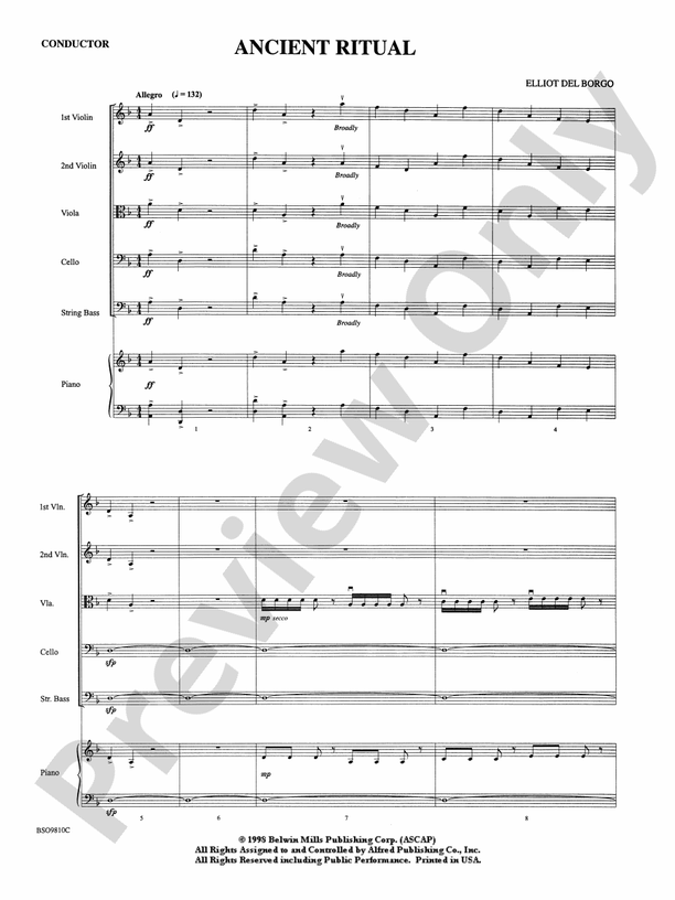 Ancient Ritual – String Orchestra Conductor Score & Parts (Digital Download)