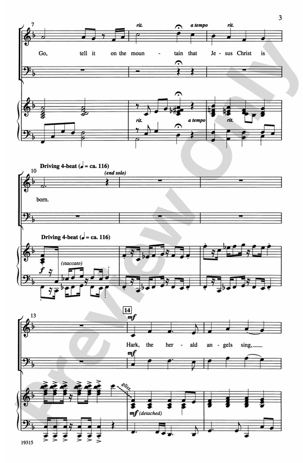 Joy: A Medley of Carols - 3 Part Mixed/SAB Choral Octavo (Digital Download)